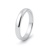 Sterling Silver High Polish 3mm Wedding Band Ring