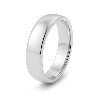 Sterling Silver 6mm Wedding Band Ring