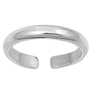 Sterling Silver 3mm Curve Shape Toe Ring