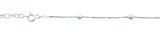 Sterling Silver 3.3mm Beads Anklet