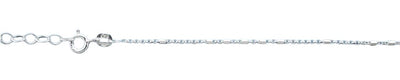 Sterling Silver Small Plain Anklet