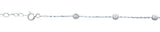 Sterling Silver 4.1mm Beads Anklet