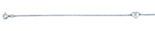 Load image into Gallery viewer, Sterling Silver Rhodium Plated Heart Anklet