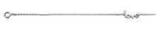 Load image into Gallery viewer, Sterling Silver Rhodium Plated Love Clear CZ Anklet