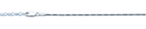 Sterling Silver Rhodium Plated Anklet