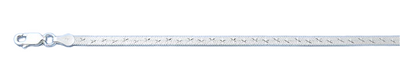 Sterling Silver Diamond Cut And Polished Anklet