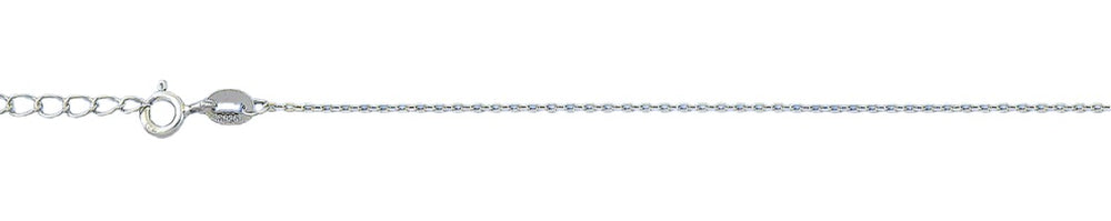 Sterling Silver Small Lock Chain Anklet
