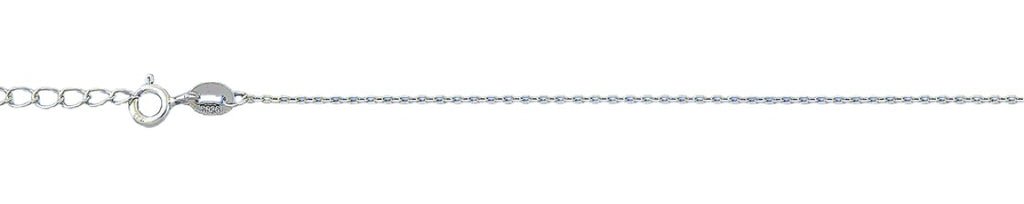 Sterling Silver Small Lock Chain Anklet