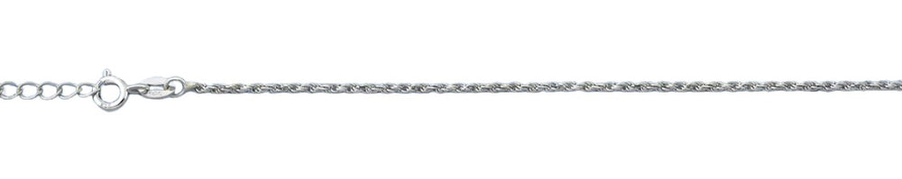 Sterling Silver Twist Chain Anklet