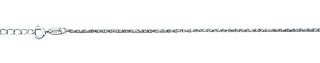 Sterling Silver Twist Chain Anklet