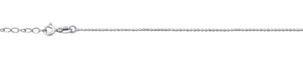 Sterling Silver Too Small Beads Anklet