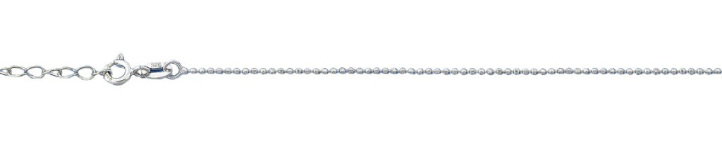Sterling Silver Too Small Beads Anklet