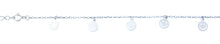 Load image into Gallery viewer, Sterling Silver Rhodium Plated Happy Face Anklet