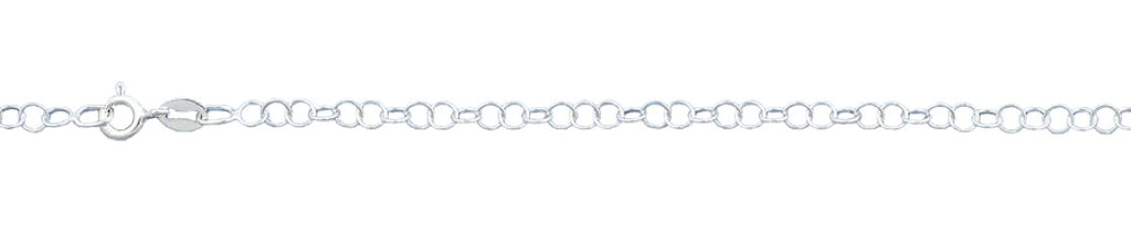 Sterling Silver Circles Anklet