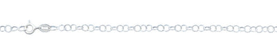 Sterling Silver Circles Anklet
