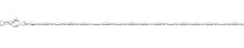 Load image into Gallery viewer, Sterling Silver Bar and Dot 1.2mm Chain Anklet