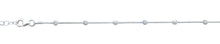 Load image into Gallery viewer, Sterling Silver 3mm Bead Anklet