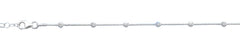 Sterling Silver 3mm Bead Anklet