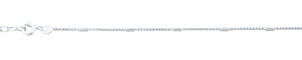 Sterling Silver Polished 0.9mm Anklet
