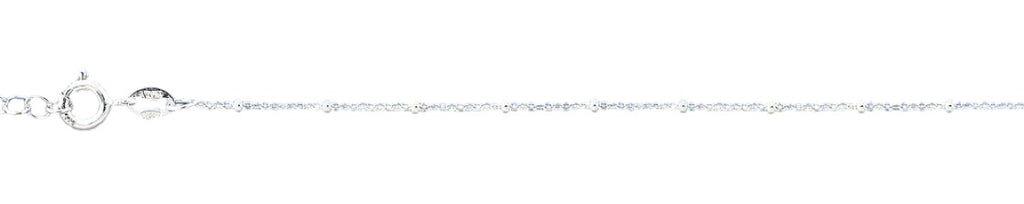 Sterling Silver Polished 1.2mm Anklet