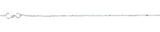 Sterling Silver Polished 1mm Anklet
