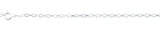 Sterling Silver Polished Flat Rolo Anklet