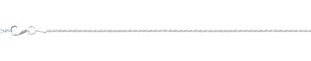 Sterling Silver Polished Rope Anklet