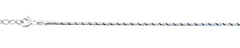 Sterling Silver Diamond Cut 1mm Anklet
