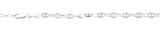 Sterling Silver Diamond Cut Mariner Chain Anklet