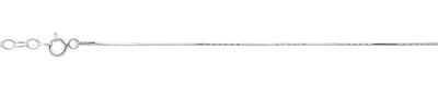Sterling Silver Diamond Cut 0.6mm Anklet