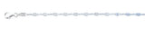 Sterling Silver Polished Dotted Anklet