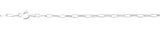 Sterling Silver Polished Paperclip Chain Anklet