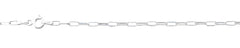 Sterling Silver Polished Paperclip Chain Anklet