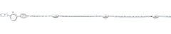 Sterling Silver Polished Bead Anklet