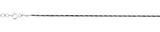 Sterling Silver Oxidized And Polished Two Tone Anklet