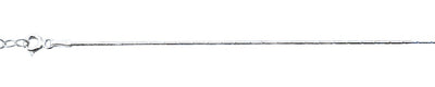 Sterling Silver Diamond Cut 0.8mm Anklet