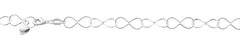 Sterling Silver Polished Infinity Anklet