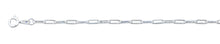 Load image into Gallery viewer, Sterling Silver Polished Paperclip Anklet