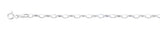 Sterling Silver Polished Oval Link Chain Anklet
