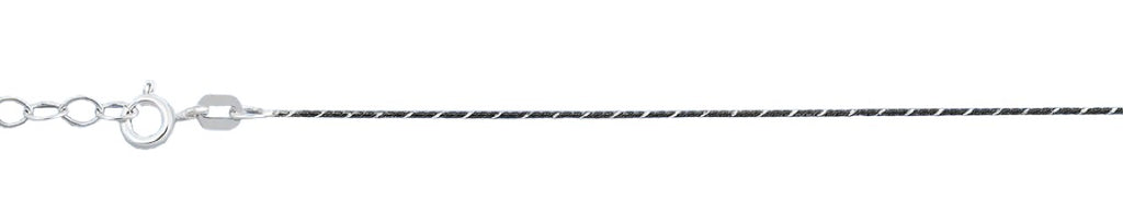 Sterling Silver Polished 0.6mm Anklet