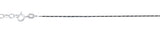 Sterling Silver Polished 0.6mm Anklet