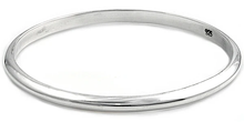 Load image into Gallery viewer, Sterling Silver Polished 4mm Plain Bangle Bracelet