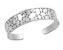 Load image into Gallery viewer, Sterling Silver Rocks Bangle Bracelet