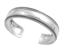 Load image into Gallery viewer, Sterling Silver Oxidized Plain Bangle Bracelet