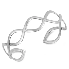 Load image into Gallery viewer, Sterling Silver Infinity Bangle Bracelet