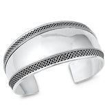 Sterling Silver Oxidized Bali Bangle Bracelet