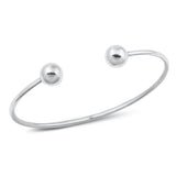 Sterling Silver High Polish Bangle Bracelet-2mm