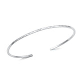 Sterling Silver High Polish Bangle Bracelet-1.4mm