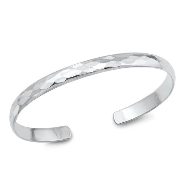 Sterling Silver High Polish Bangle Bracelet-6mm