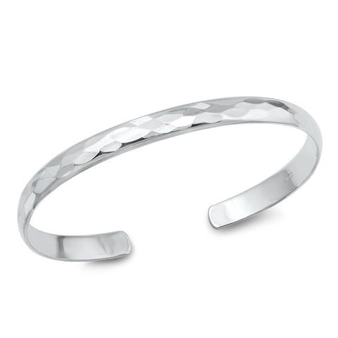 Sterling Silver High Polish Bangle Bracelet-6mm